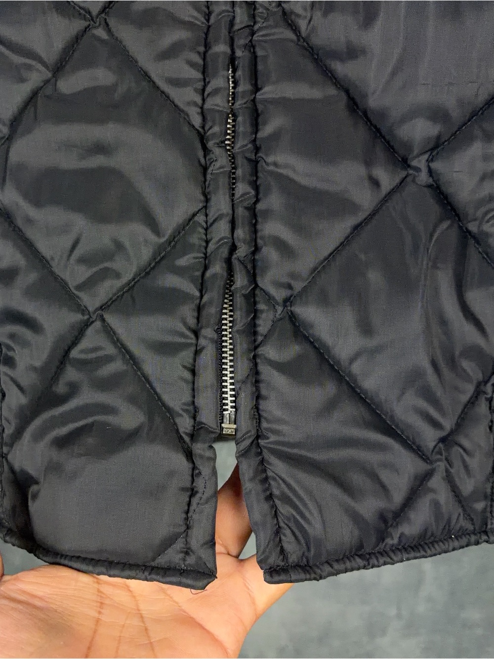Vintage Big Smith Quilted Vest Mens Size 3XL Black Zip Up Made in USA - Picture 9 of 15